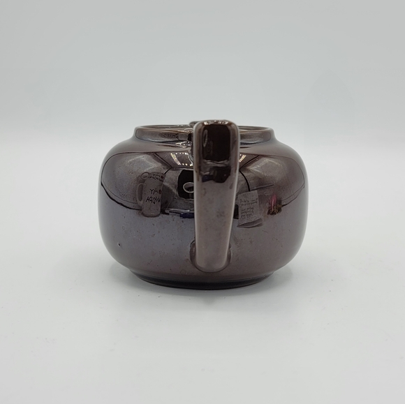 Japanese Dark Glaze Stoneware Tea for One Teapot 1940s-1950s Mid-Century Vintage - Picture 2 of 8